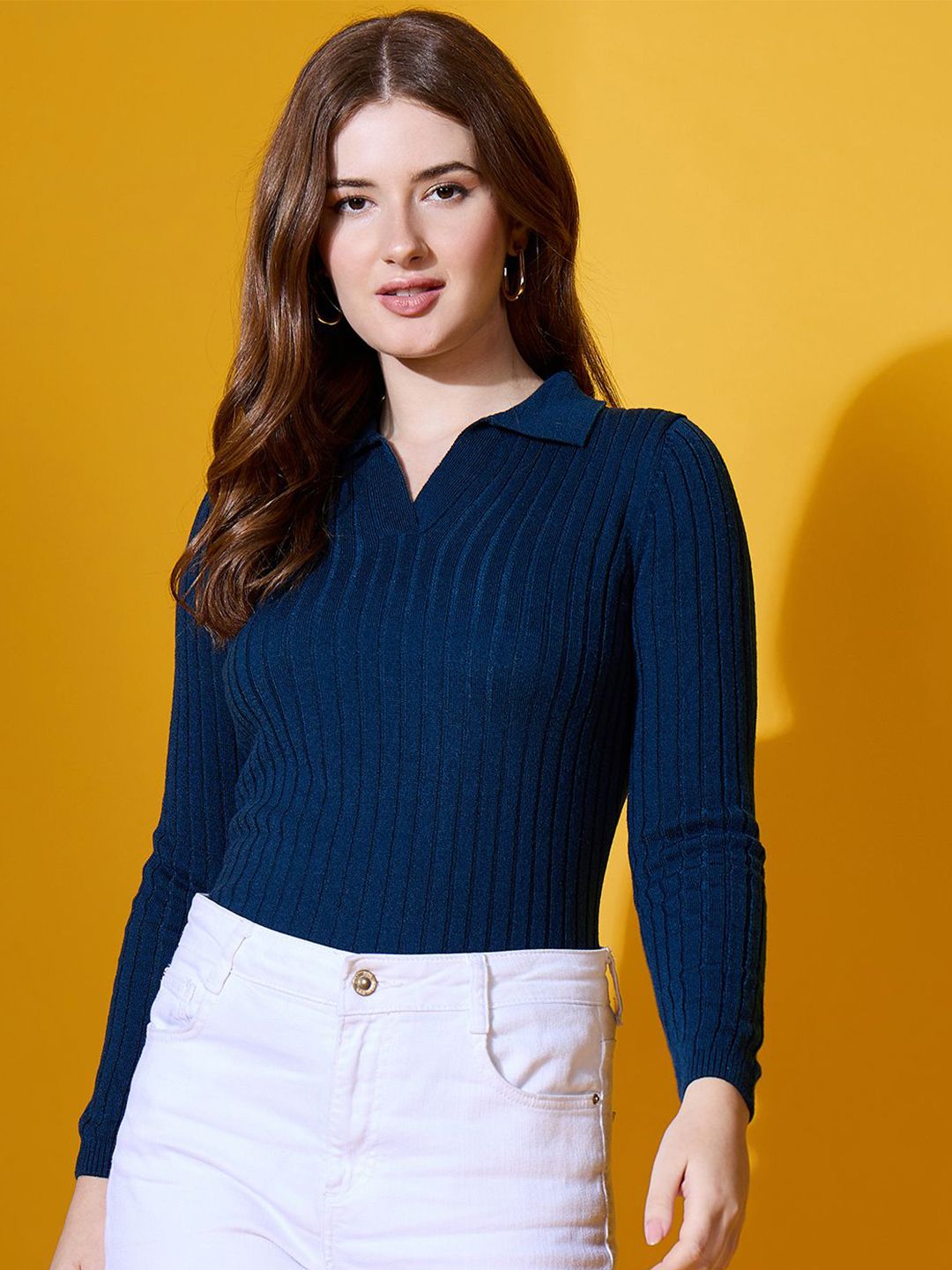 98 Degree North Women Shirt Collar Pullover-picture-12