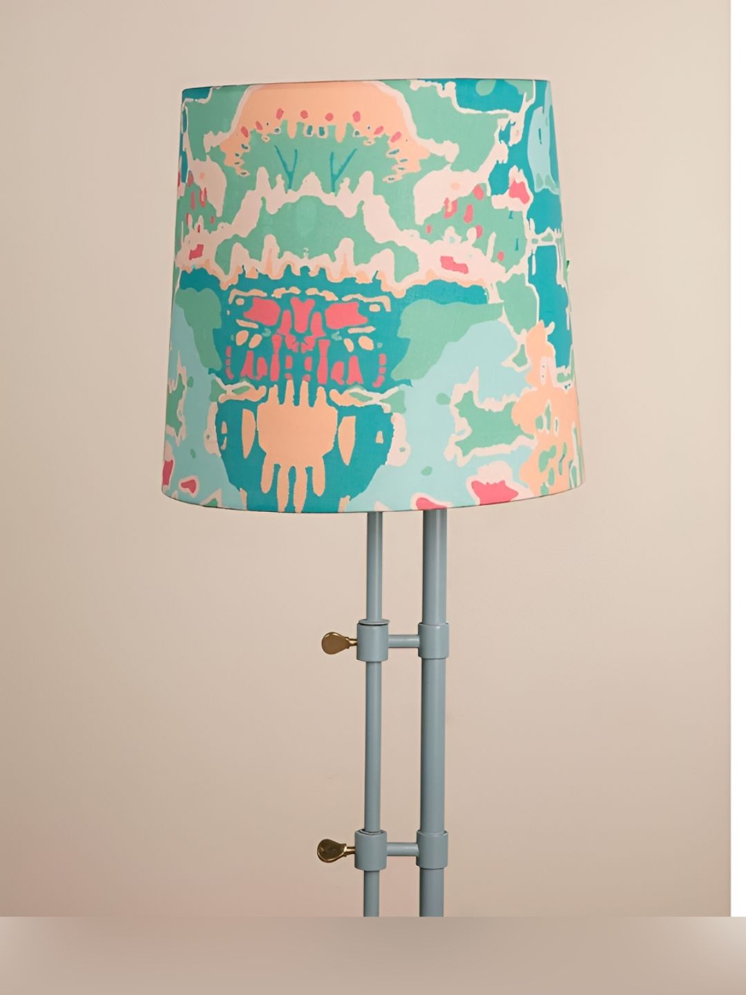 FREEDOM TREE Rorschach Blue & Pink Printed Tapered Medium Cylinder Shaped Floor Lamp-picture-33