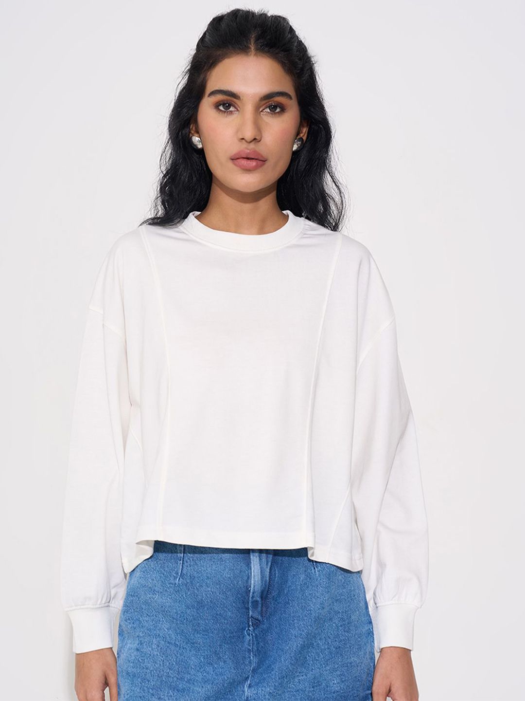 SF JEANS by Pantaloons Women Solid Pullover Sweatshirt-picture-34
