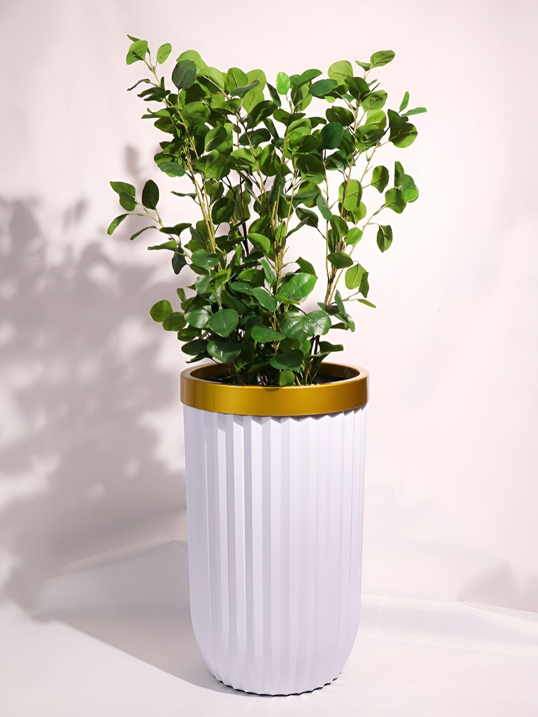 Art Street White & Gold Toned Textured Planter-picture-25