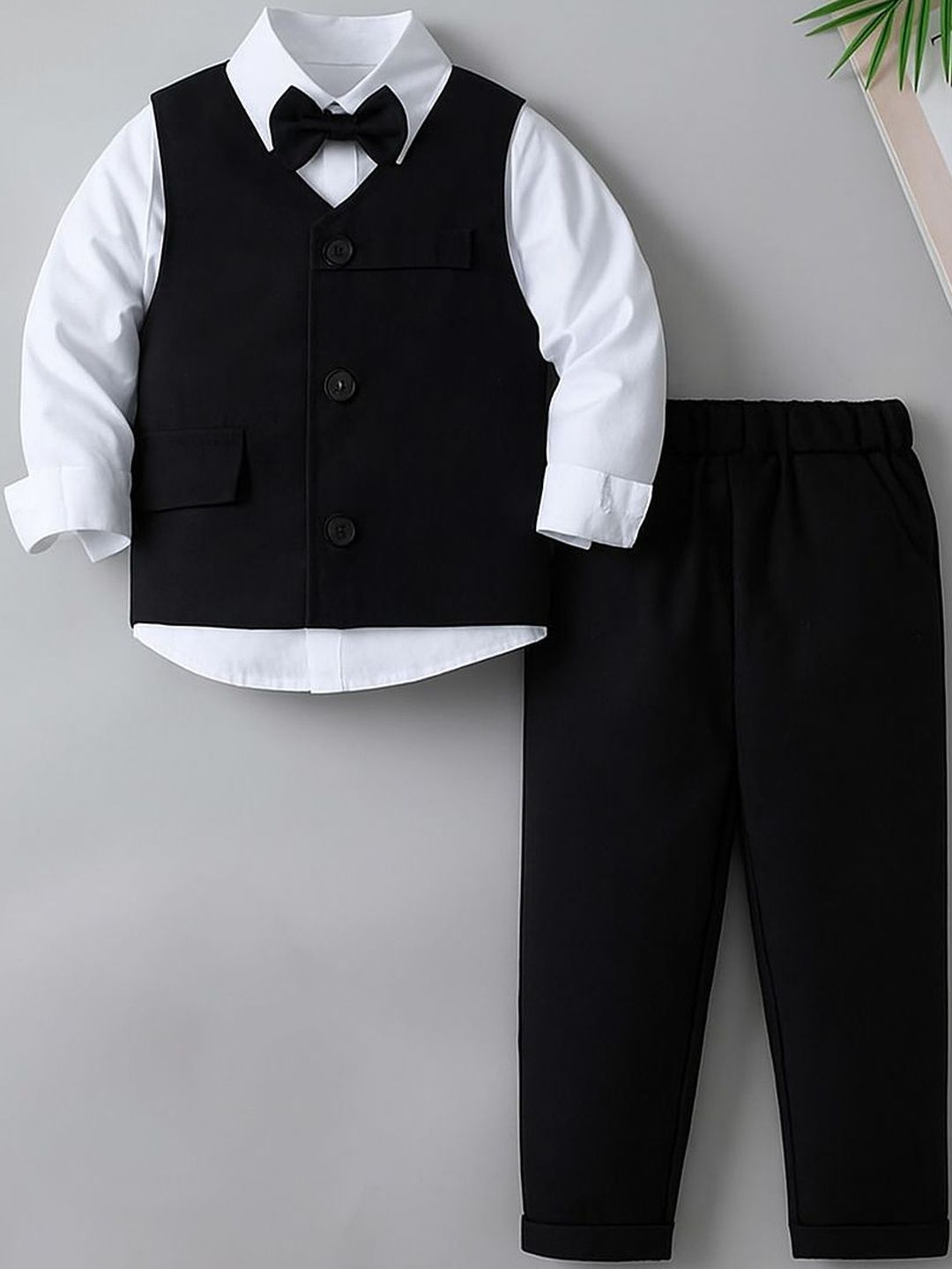 TOGEPI Boys Shirt & Trousers With Waist Coat-picture-16