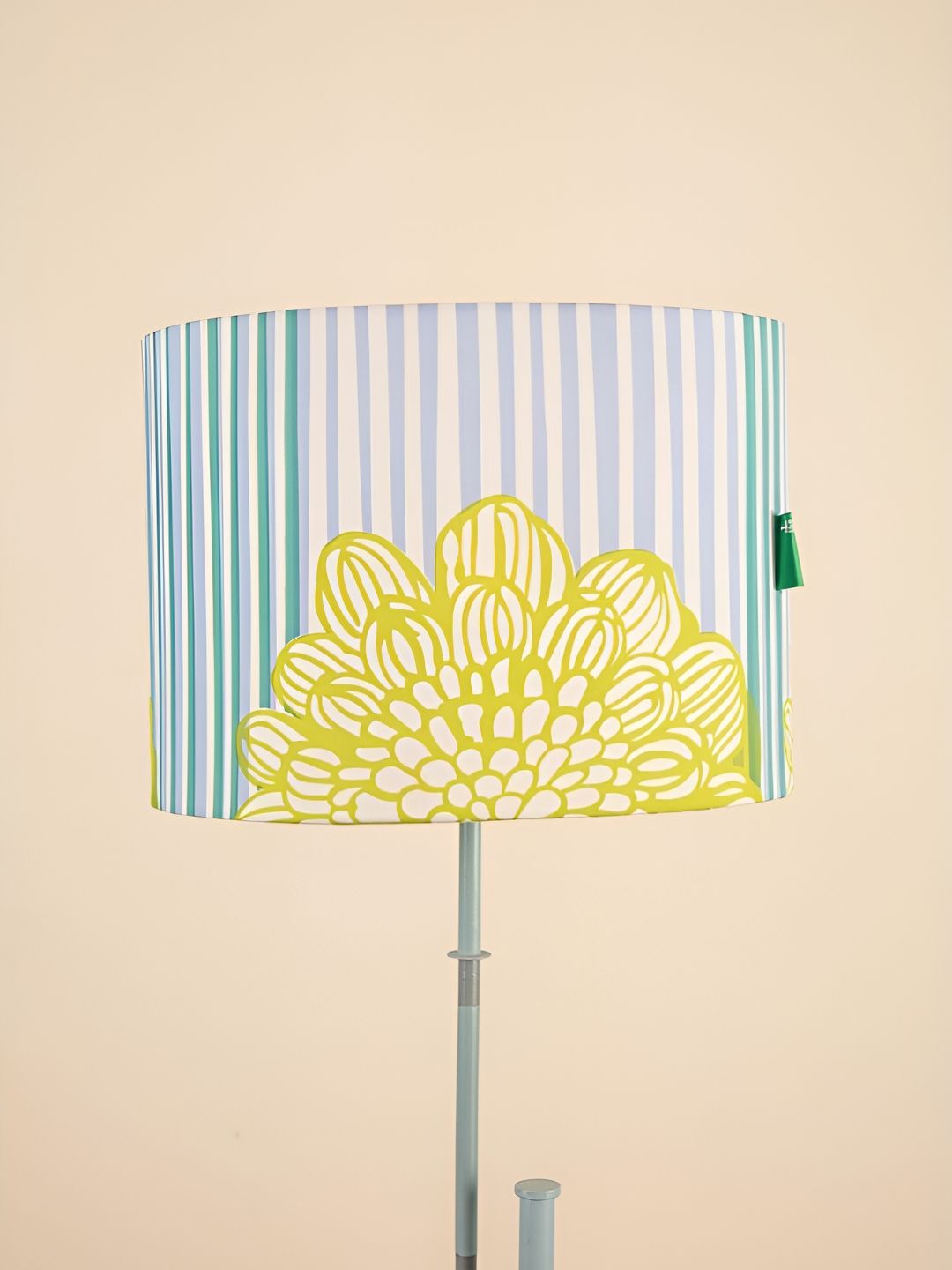 FREEDOM TREE Tulukka Blue & Yellow Printed Tapered Medium Cylinder Shaped Floor Lamp-picture-36