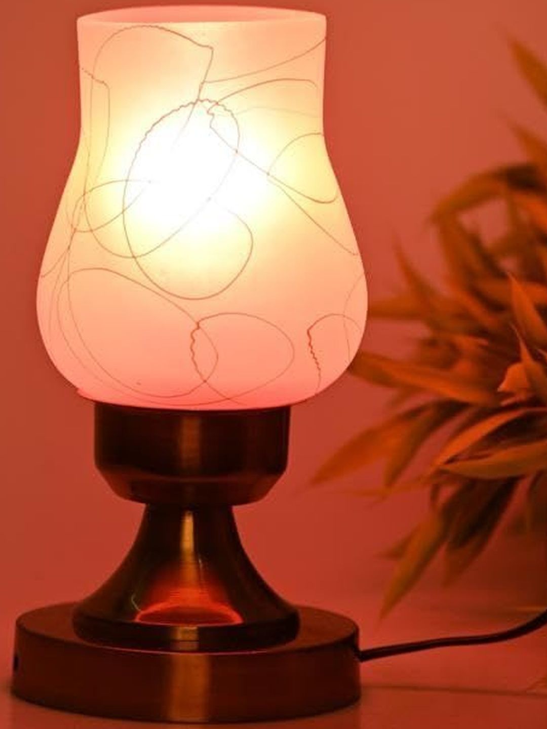 1ST TIME Pink Glass Cylinder Table Lamps-picture-41