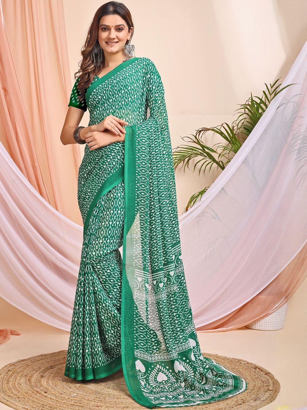 Leelavati Ethnic Motifs Pure Chiffon Designer Saree-picture-30