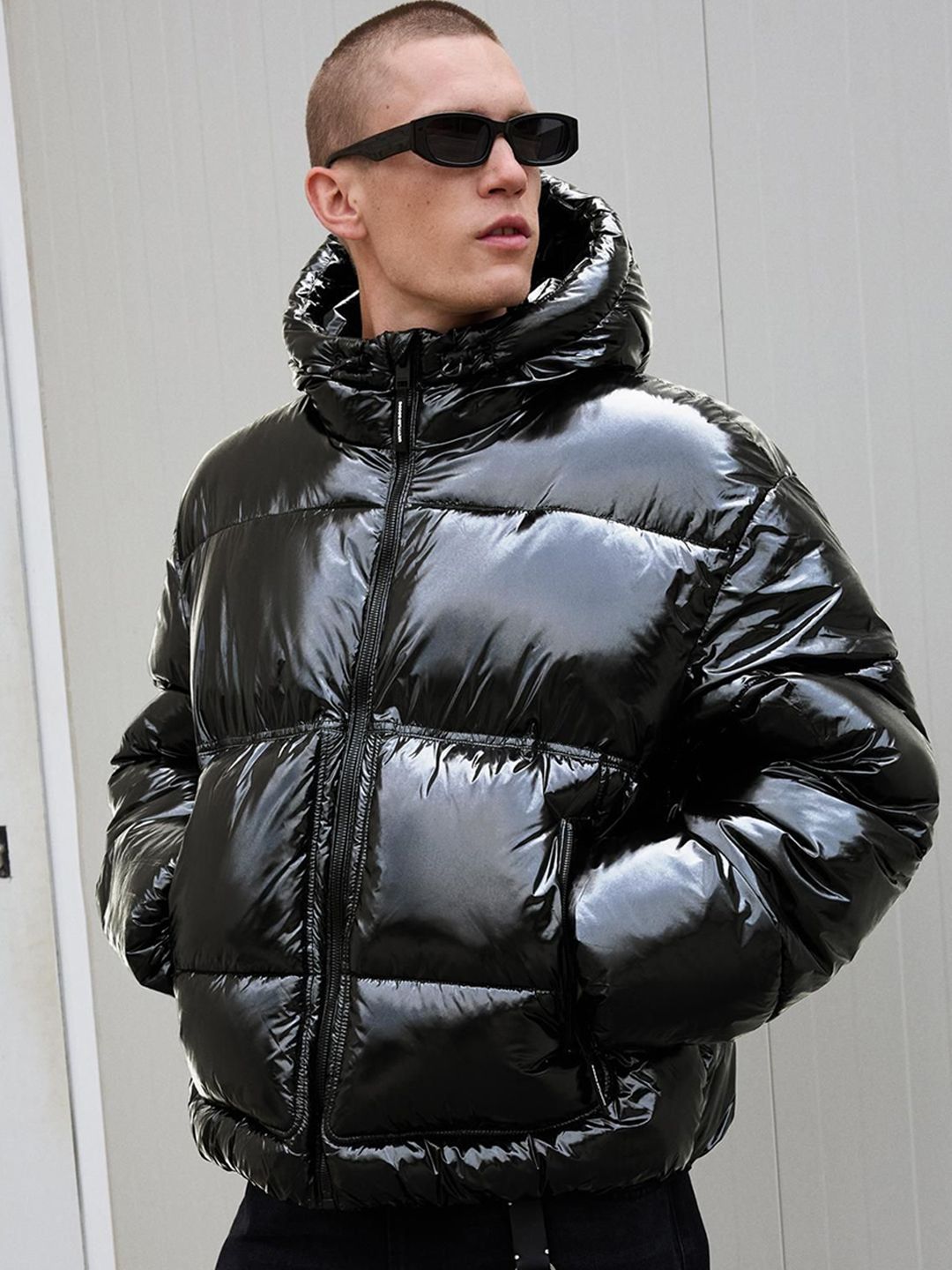 Bershka Longline Puffer Jacket-image-26