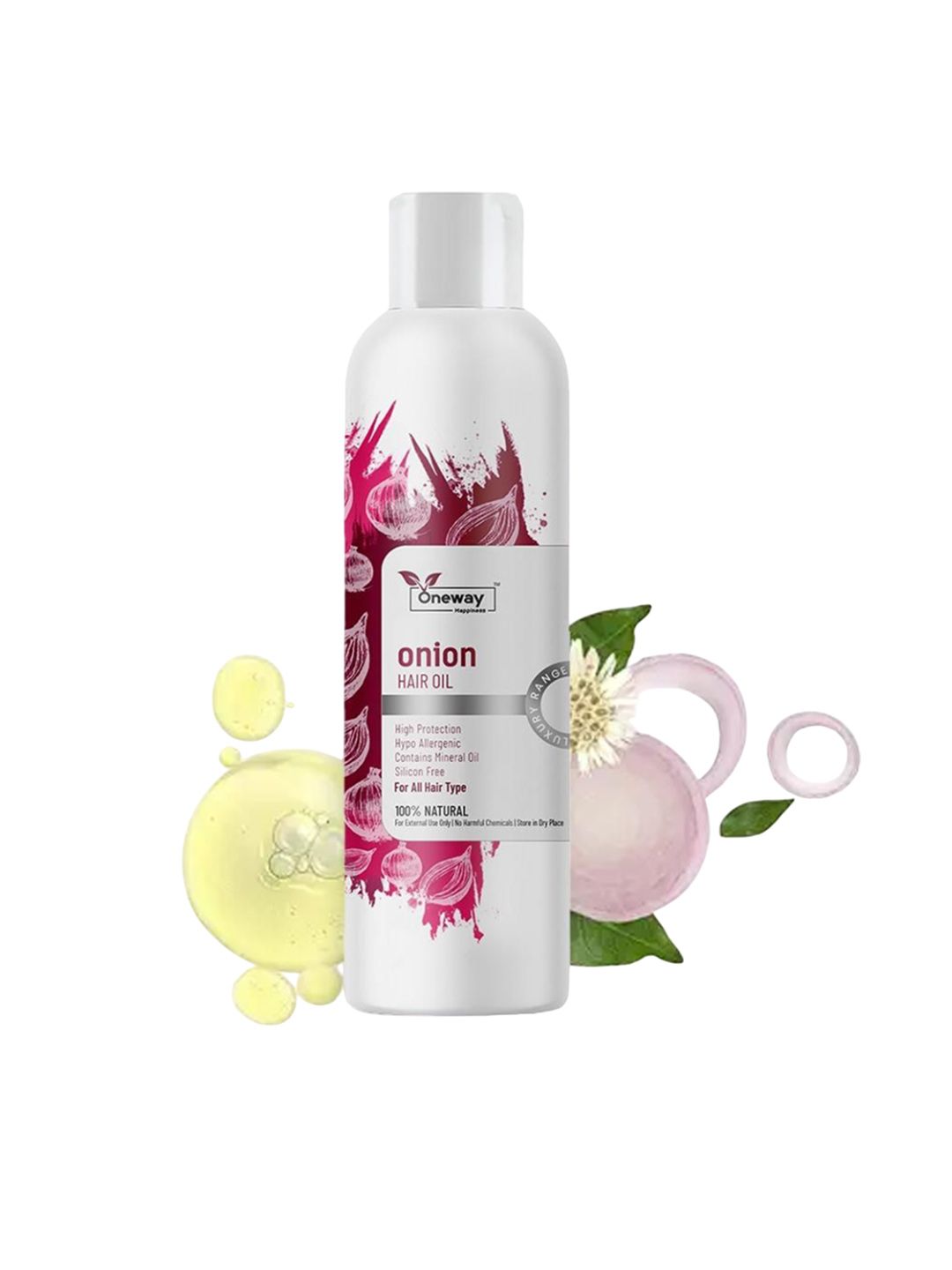 Oneway Happiness Red Onion Hair Oil With Herbal Extracts - 200 ml-picture-12