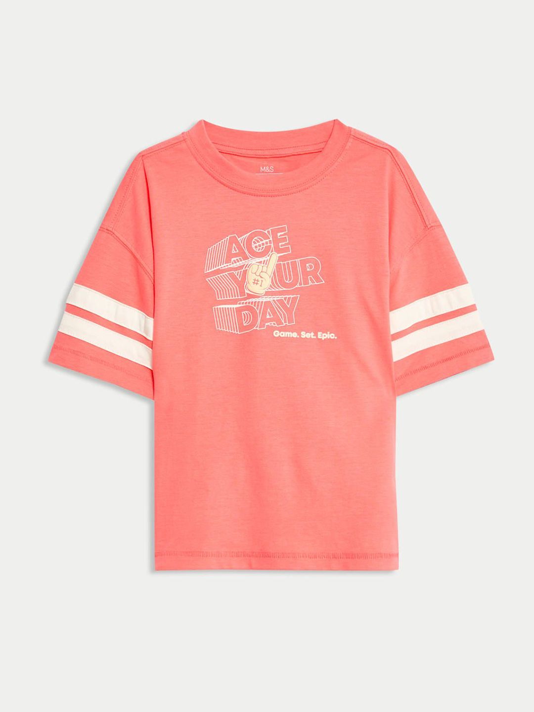 Marks & Spencer Boys Graphic Printed Round Neck Oversized T-shirt-picture-16