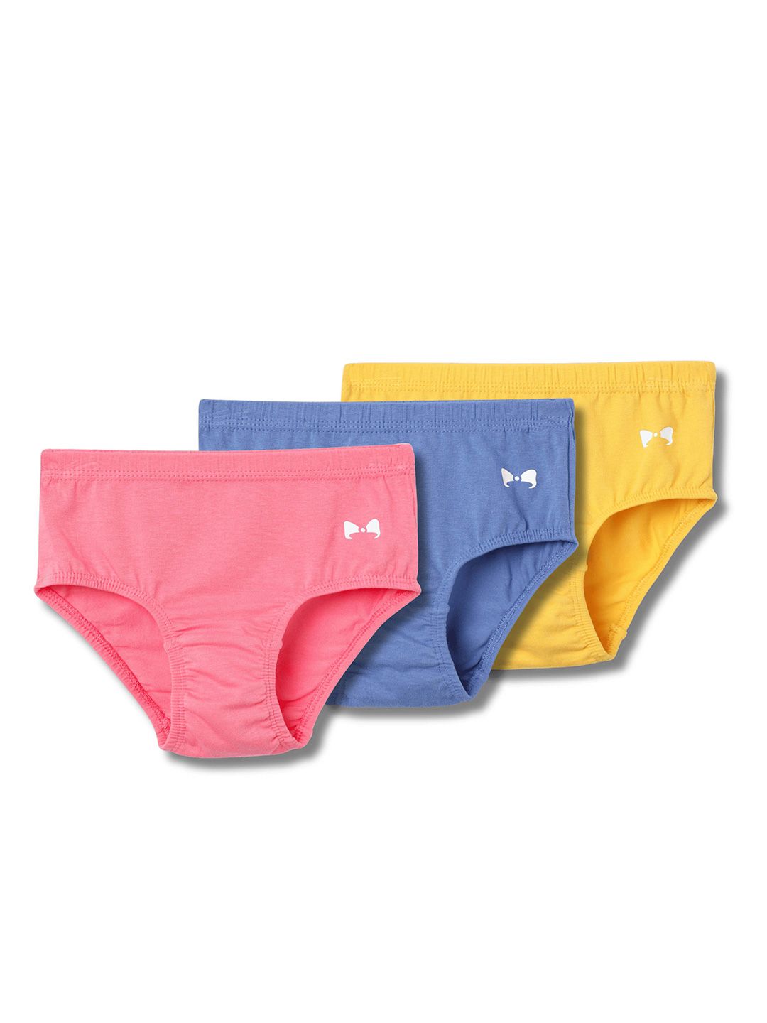 lil berry Girls Pack Of 3 Printed Cotton Basic Briefs-picture-49