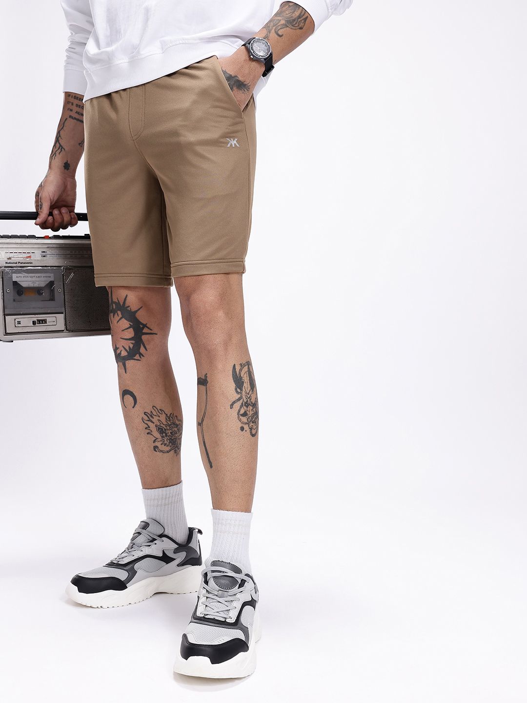Kook N Keech Men Textured Performance Shorts-picture-38