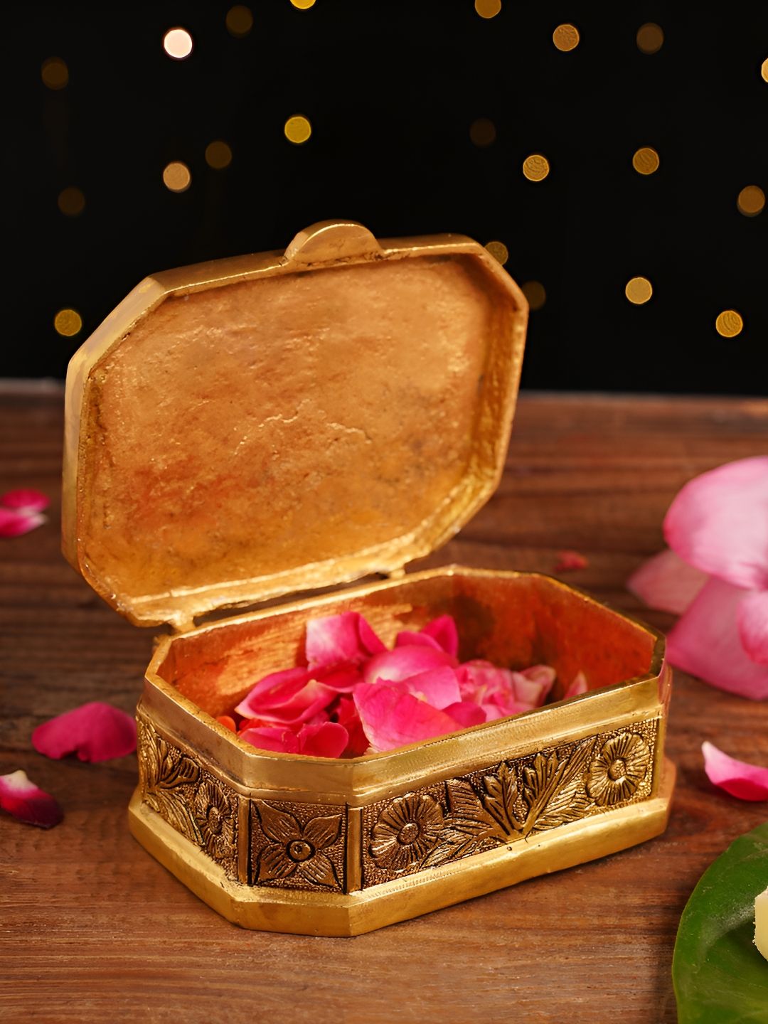 JAYPORE Gold-Toned Antique Jewellery Organiser-picture-28