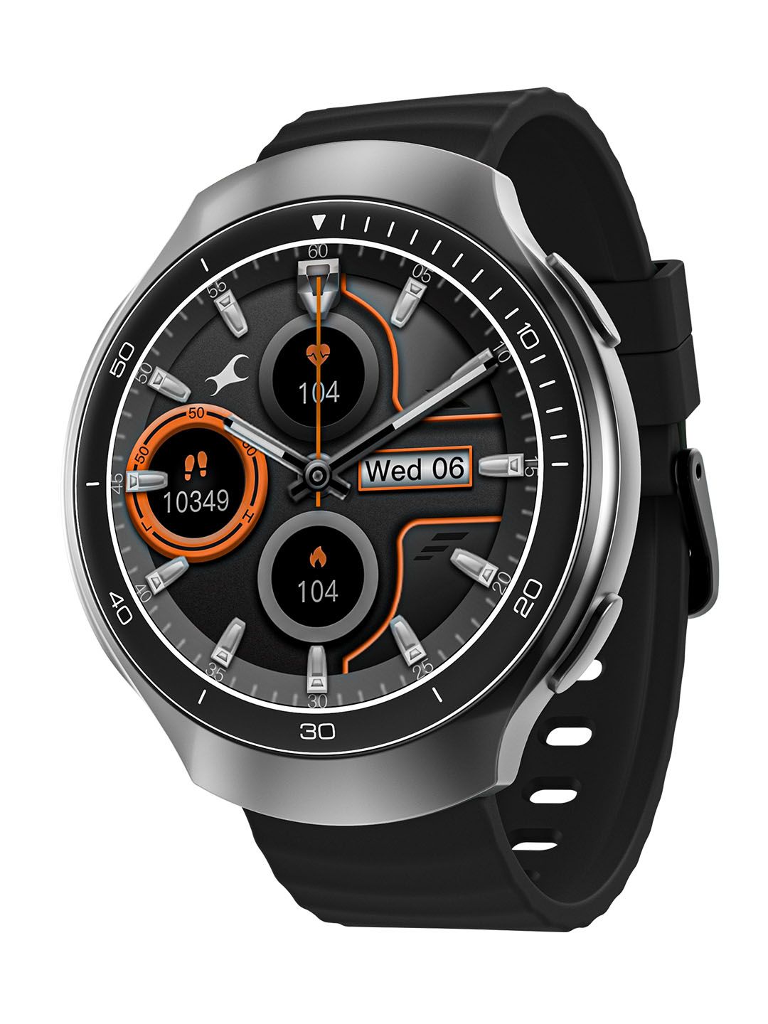 Fastrack VOX CirQ 1.38 TFT Display, Offline Voice Command,To Do List, IP68 Smart Watch-image-0