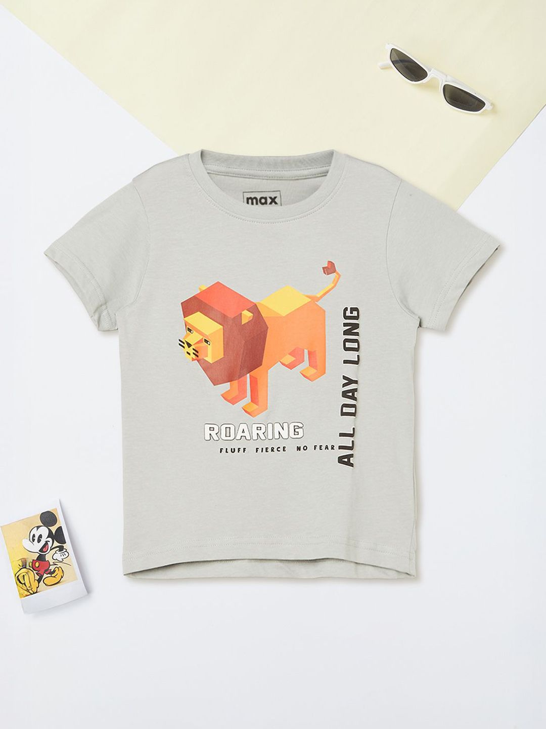 max Boys Graphic Printed Cotton T-shirt-picture-33