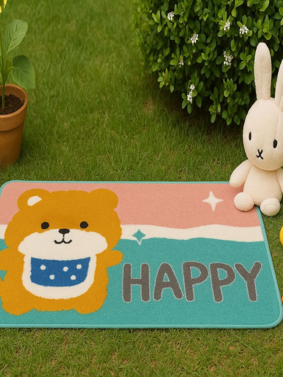winner Pink & Green Anti-Skid Cartoon Characters Printed Floor Mat-image-21