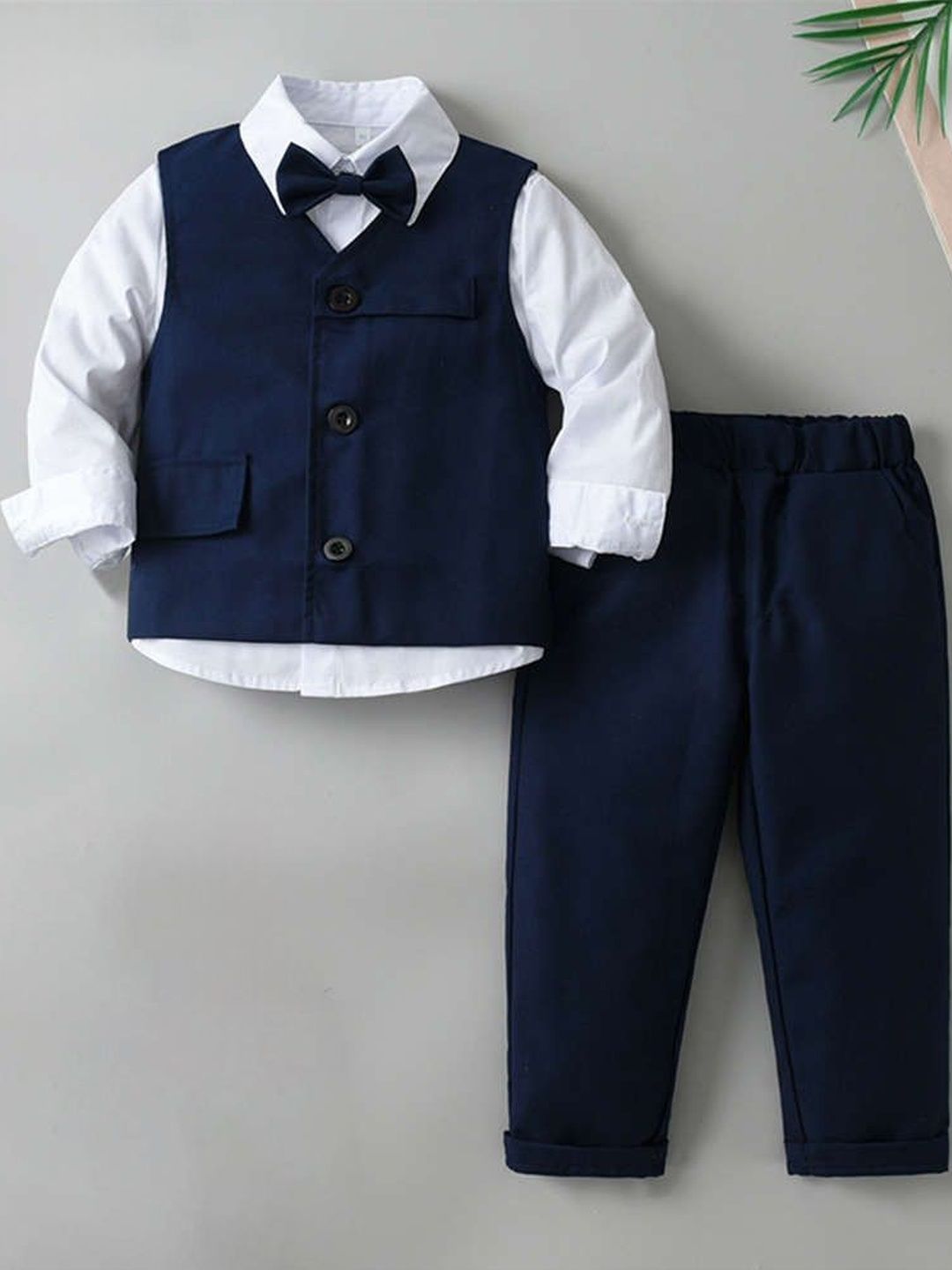 TOGEPI Boys Cotton Shirt with Trousers Clothing Set-picture-17