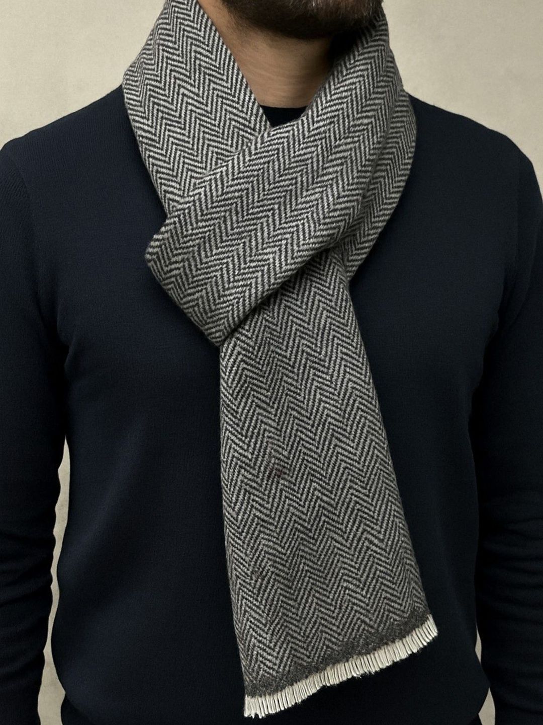 MODARTA Men Self Design Merino Wool Mufflers-picture-45