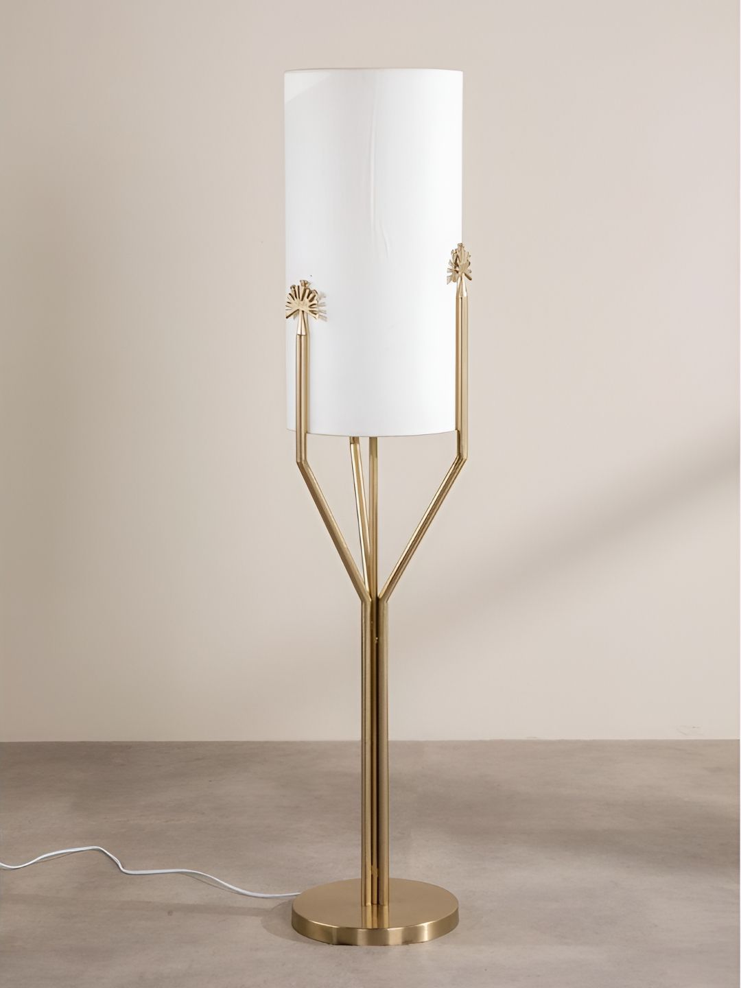 FREEDOM TREE Sabar Palm Yellow & Off White Textured Floor Lamps-image-26