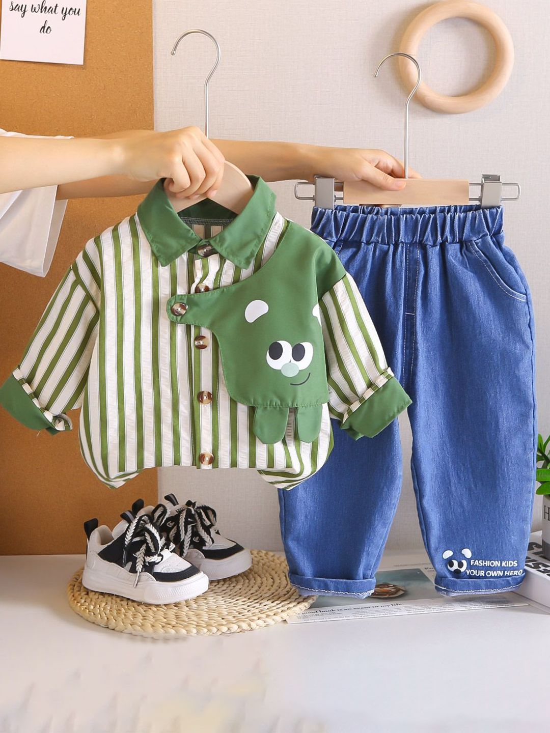 StyleCast x Revolte Boys Striped Long Sleeves Shirt With Trousers-picture-21