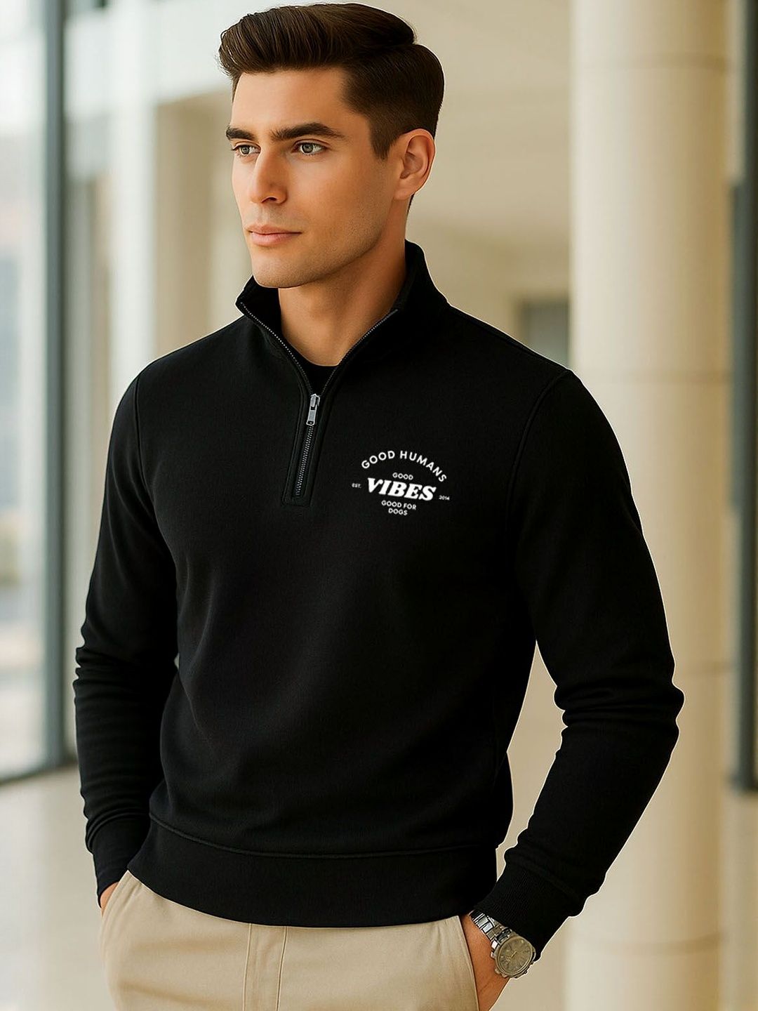 SZN Men Printed Zipper Sweatshirt-picture-29
