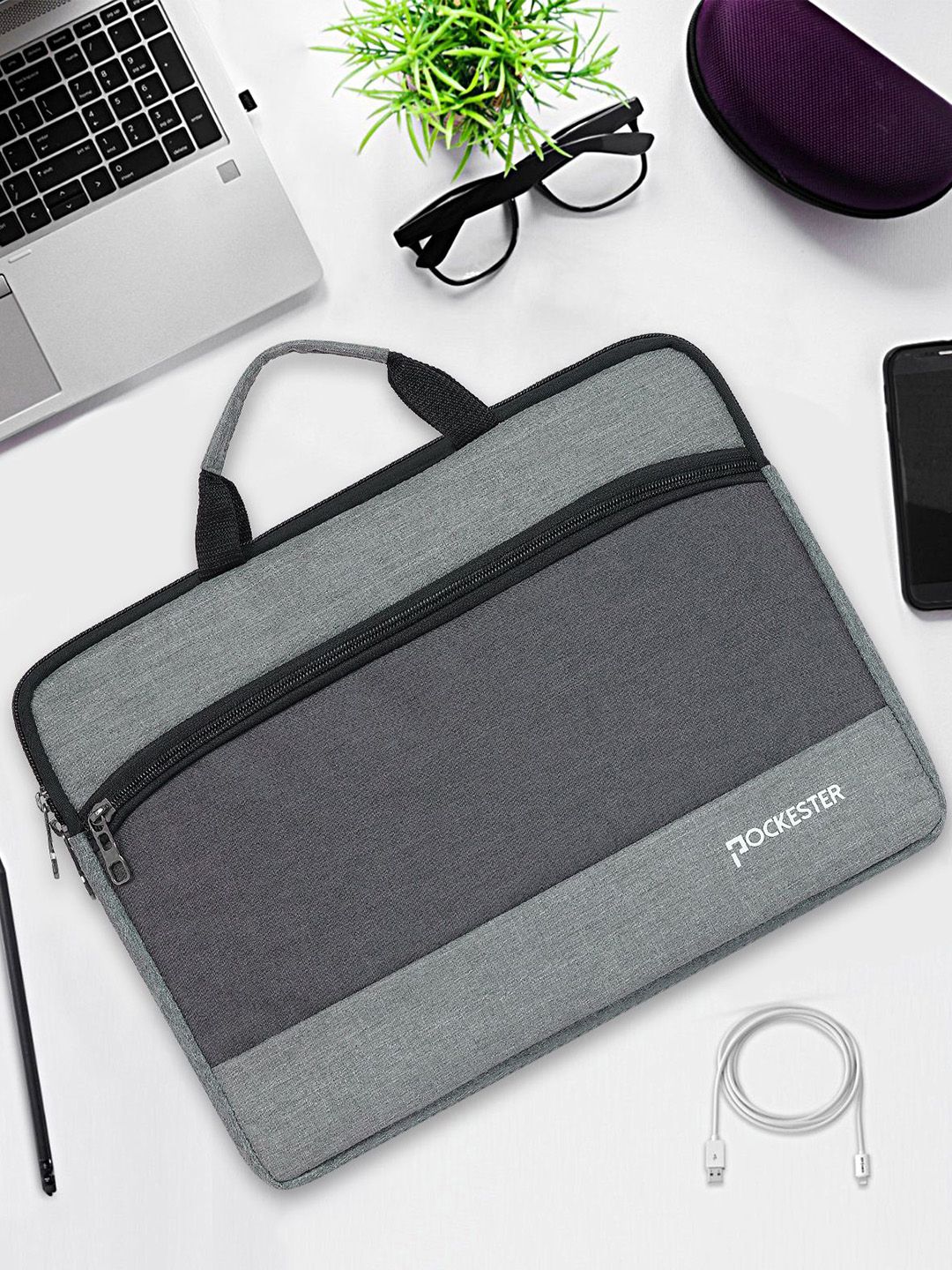 Pockester Men Padded Laptop Bag-image-26