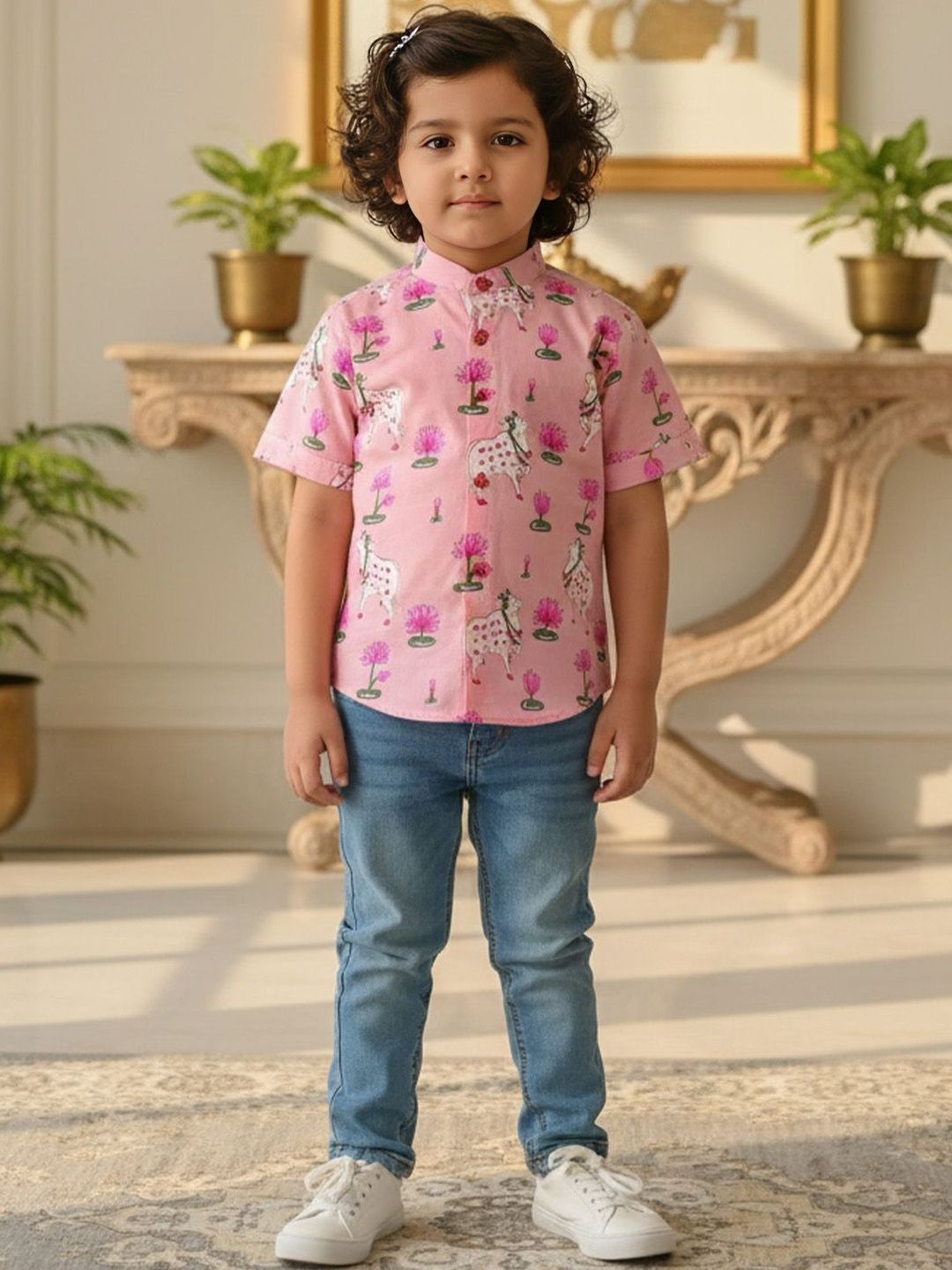Sangria Boys Cotton Printed Kurta-image-45