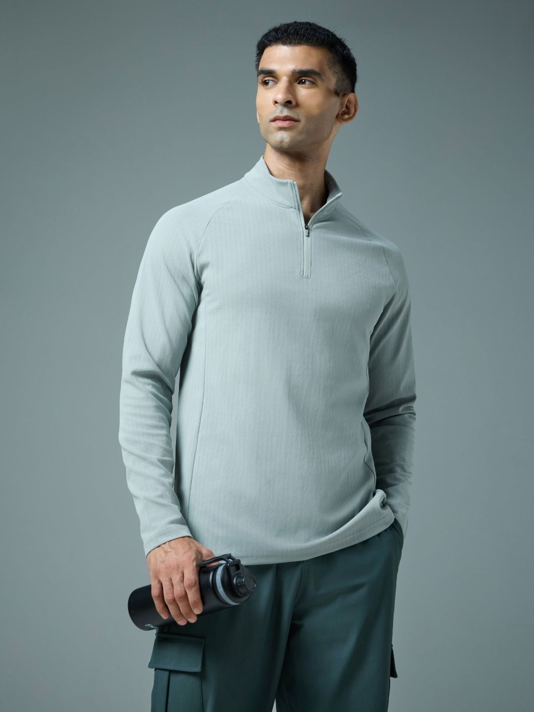 Technosport Mock Neck Anti Static Slim Fit T-Shirt-picture-22