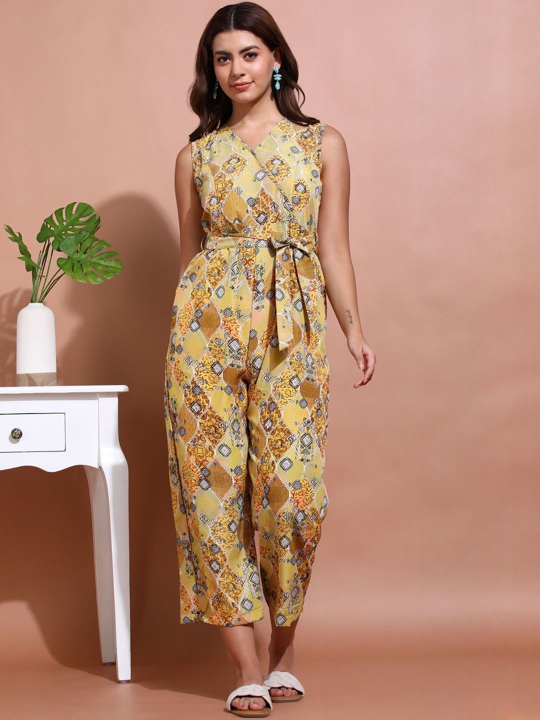 Moda Rapido Women Printed Basic Jumpsuit-picture-24