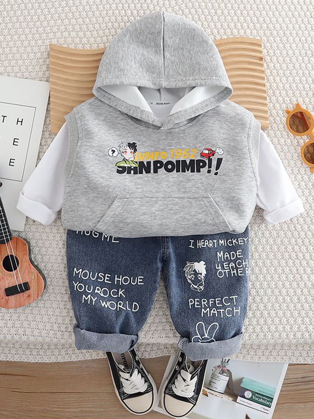 StyleCast x Revolte Boys Printed Long Sleeves T-shirt With Trousers-picture-16