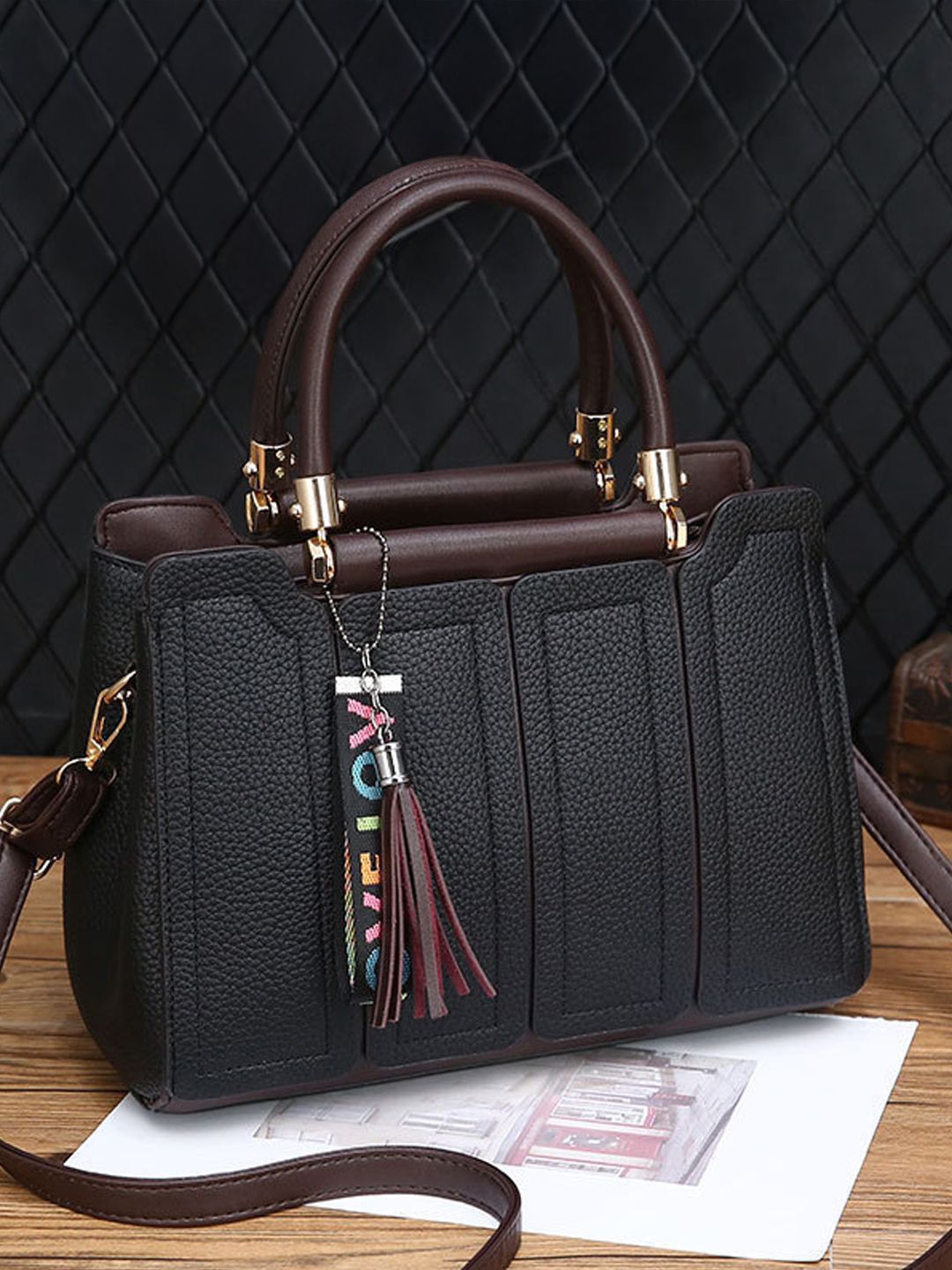 StyleCast Women Textured Structured Handheld Bag-picture-31