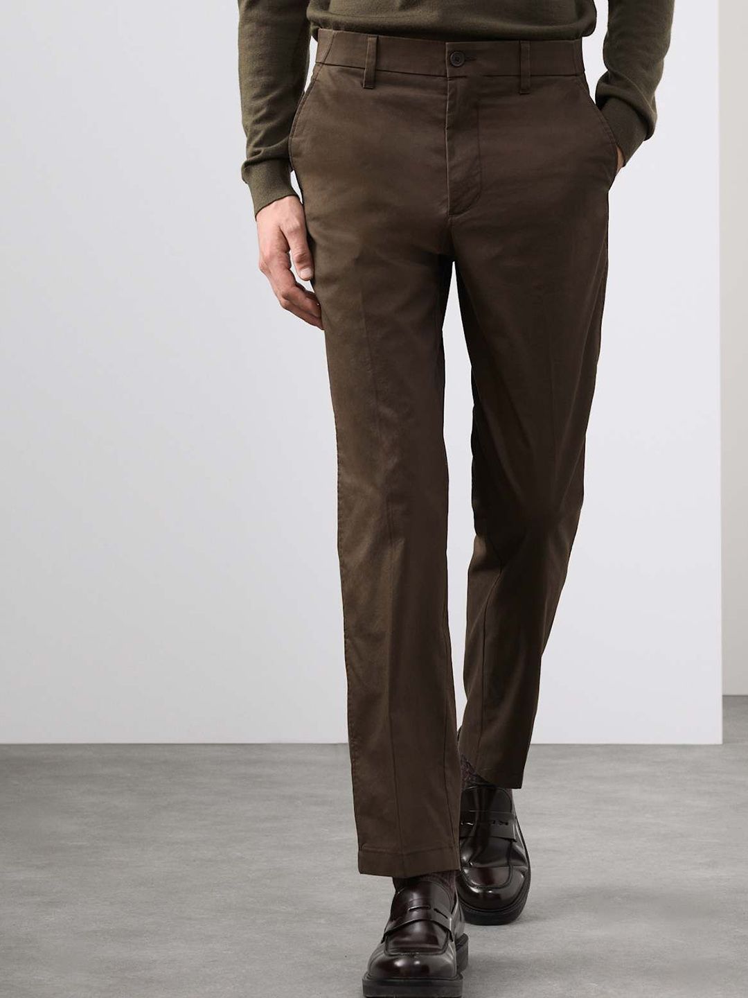 Marks & Spencer Men Slim Fit Formal Trousers-picture-41