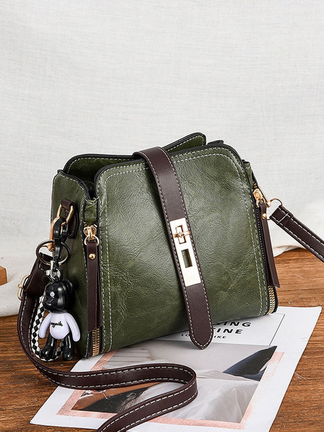 StyleCast Women Colourblocked Structured Sling Bag-picture-35