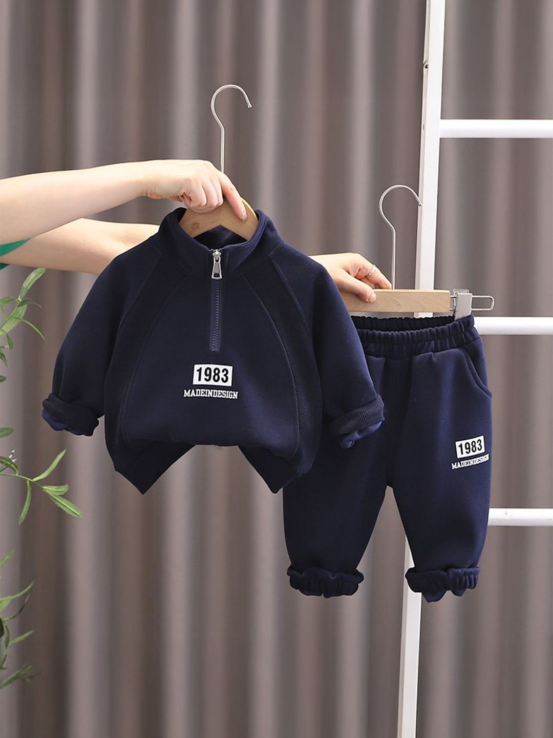 StyleCast x Revolte Boys Printed High Neck Sweatshirt With Joggers-picture-48