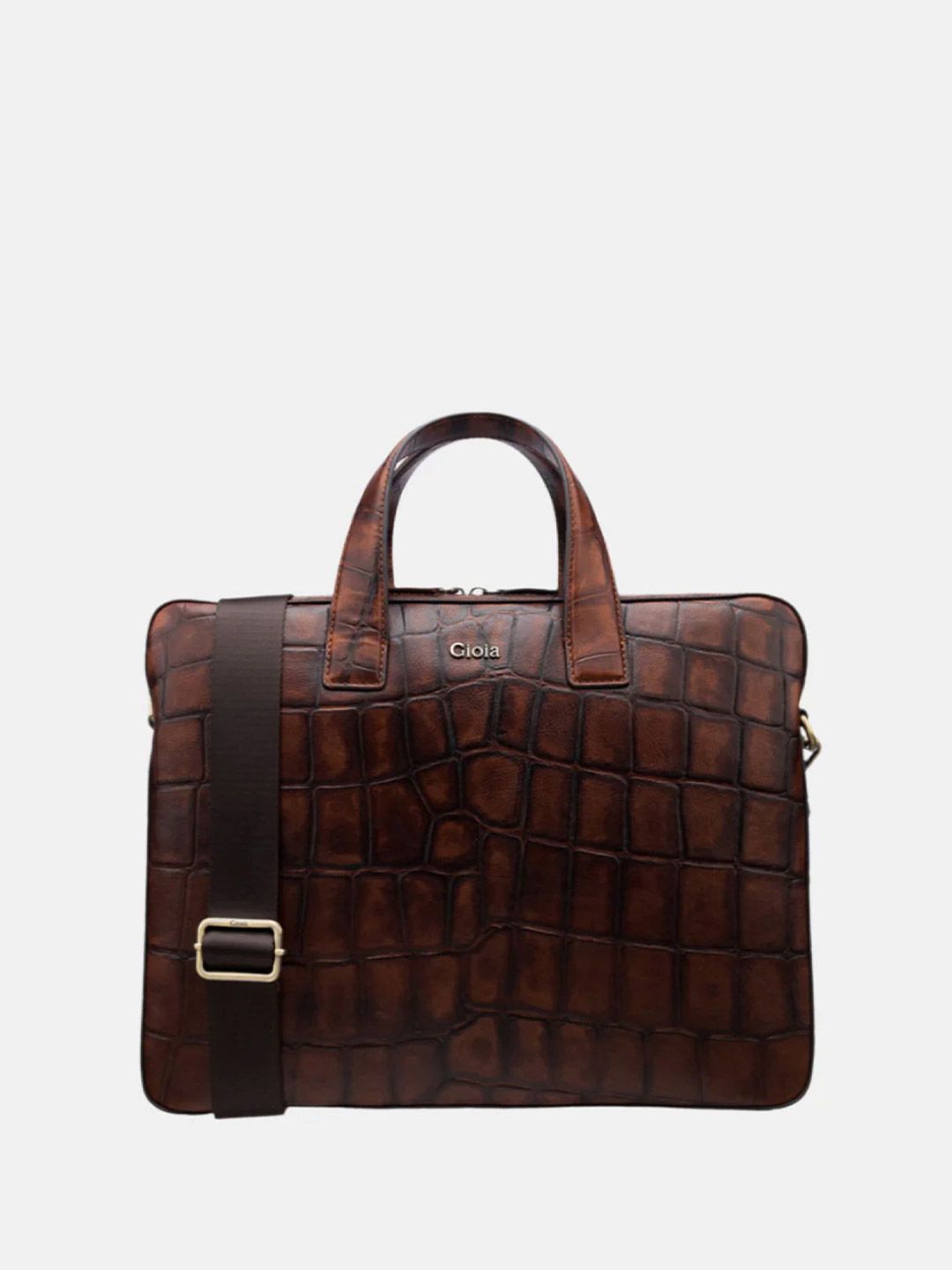 GIOIA Men Textured Leather Spalle Coco Laptop Bag-picture-18