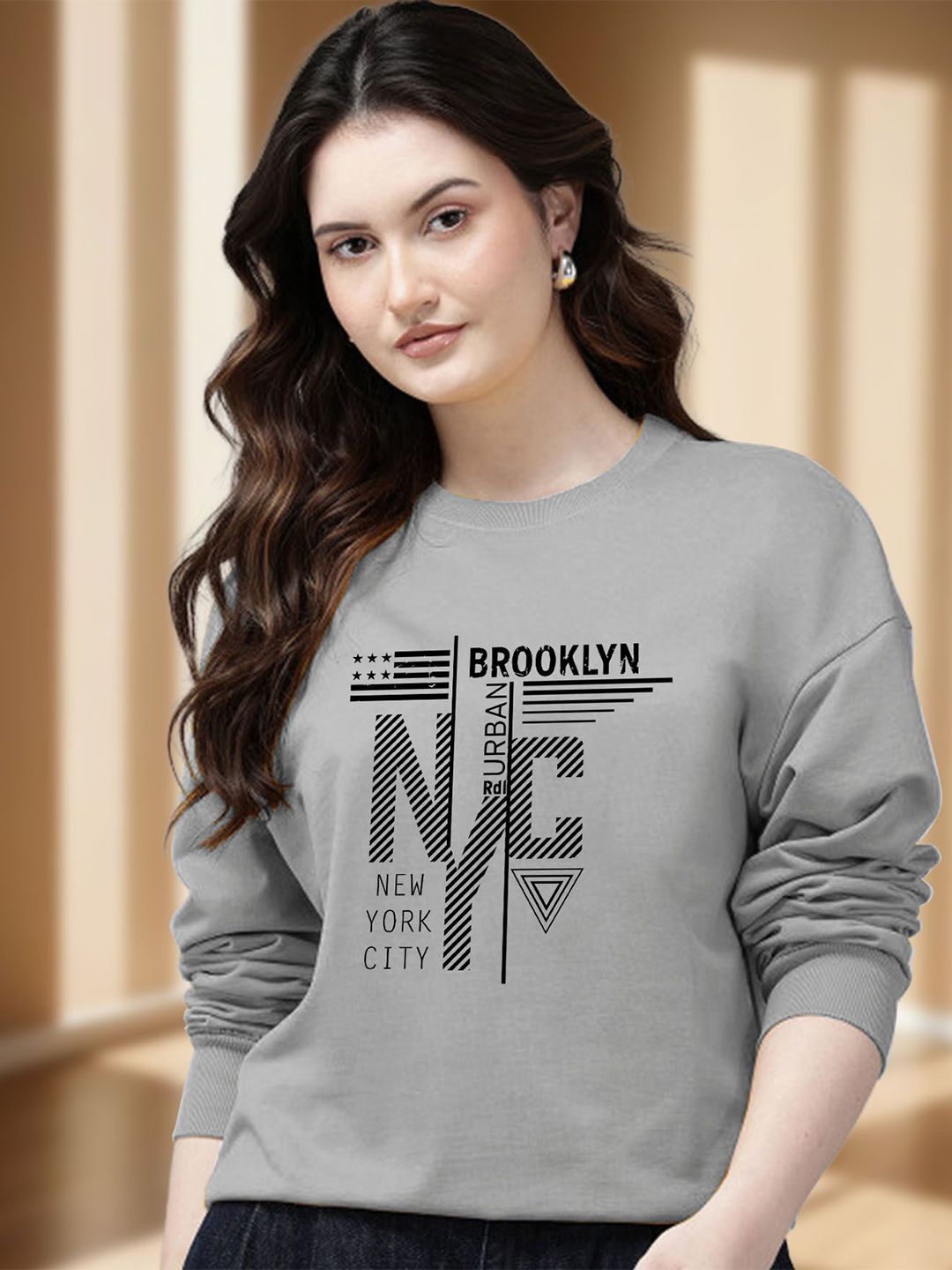 AUSK Women Printed Round Neck Sweatshirt-picture-18