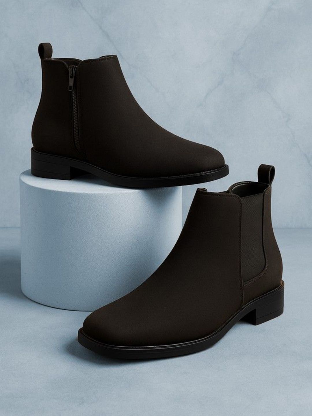 KRAASA Men Casual Block Heel Chelsea Boots-picture-17