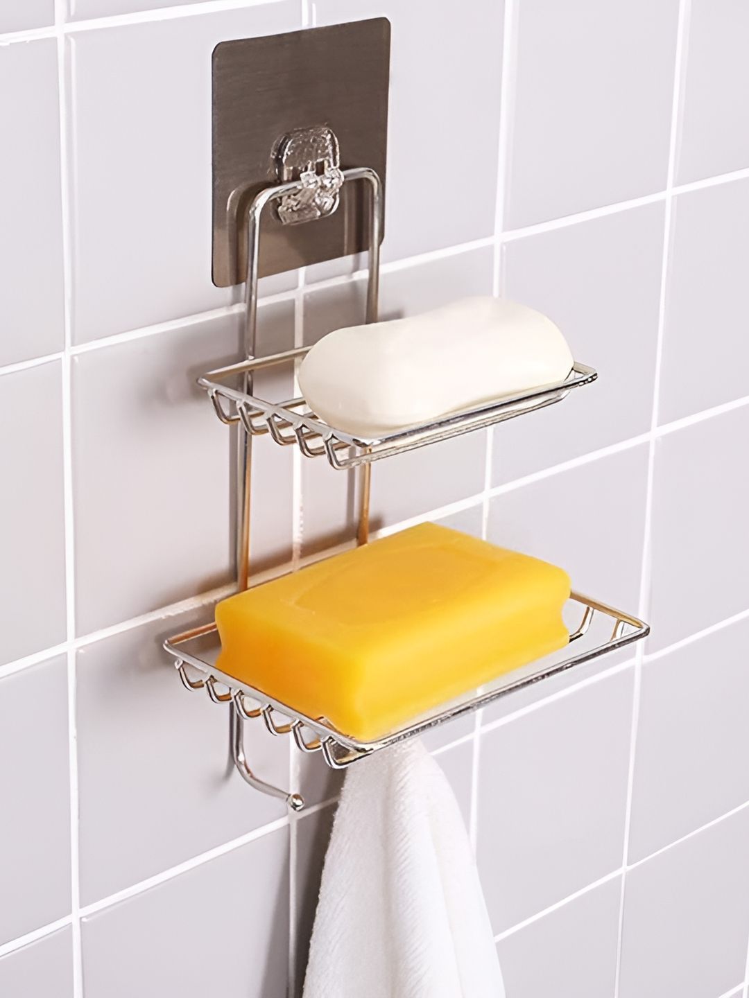 WELKIN Silver-Toned Stainless Steel Soap Dish-picture-52