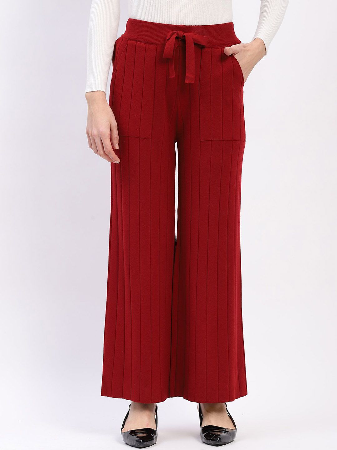 Global Republic Women Striped Straight Fit High-Rise Trousers-picture-29