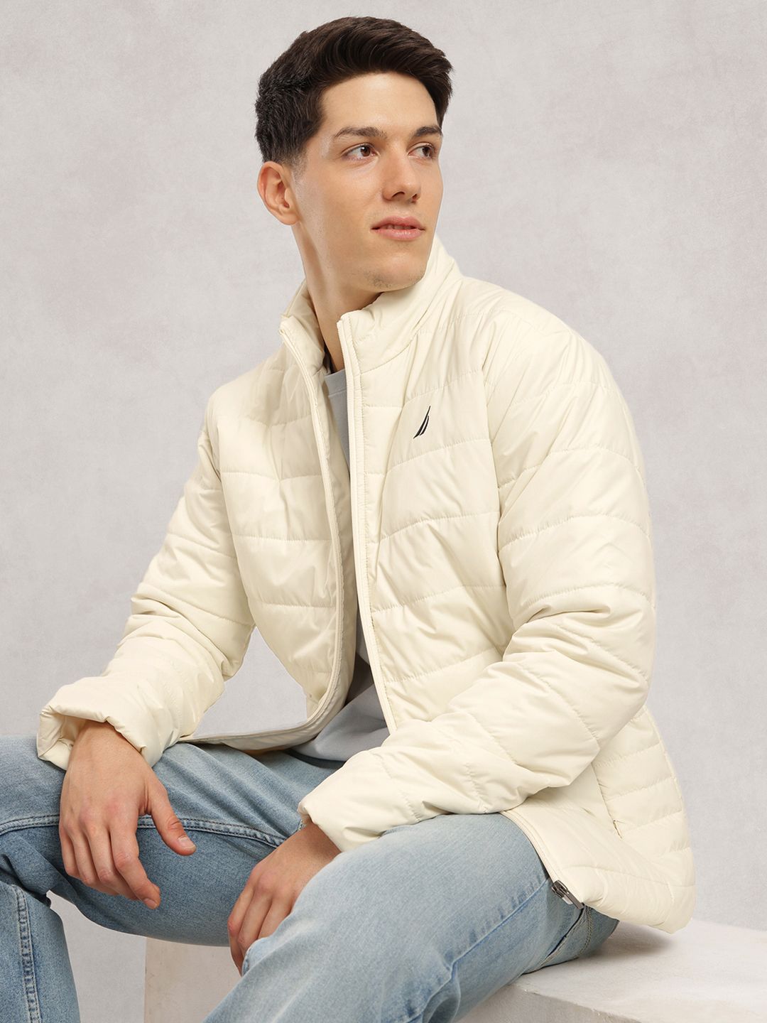 Nautica Mock Collar Padded Jacket-picture-28