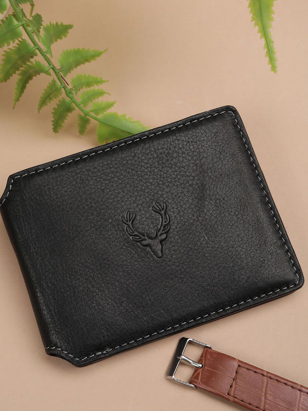 Allen Solly Men Textured Leather Two Fold Wallet-picture-13