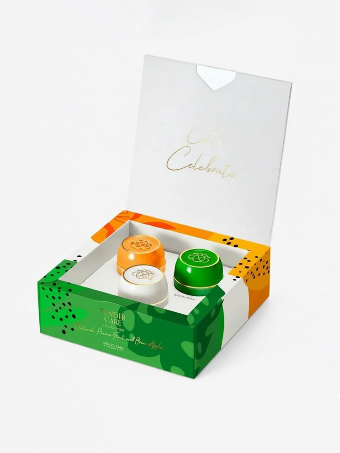 Oriflame Set Of 3 Tender Care Natural, Passion Fruit & Green Apple Lip Balm - 10.5 ml Each