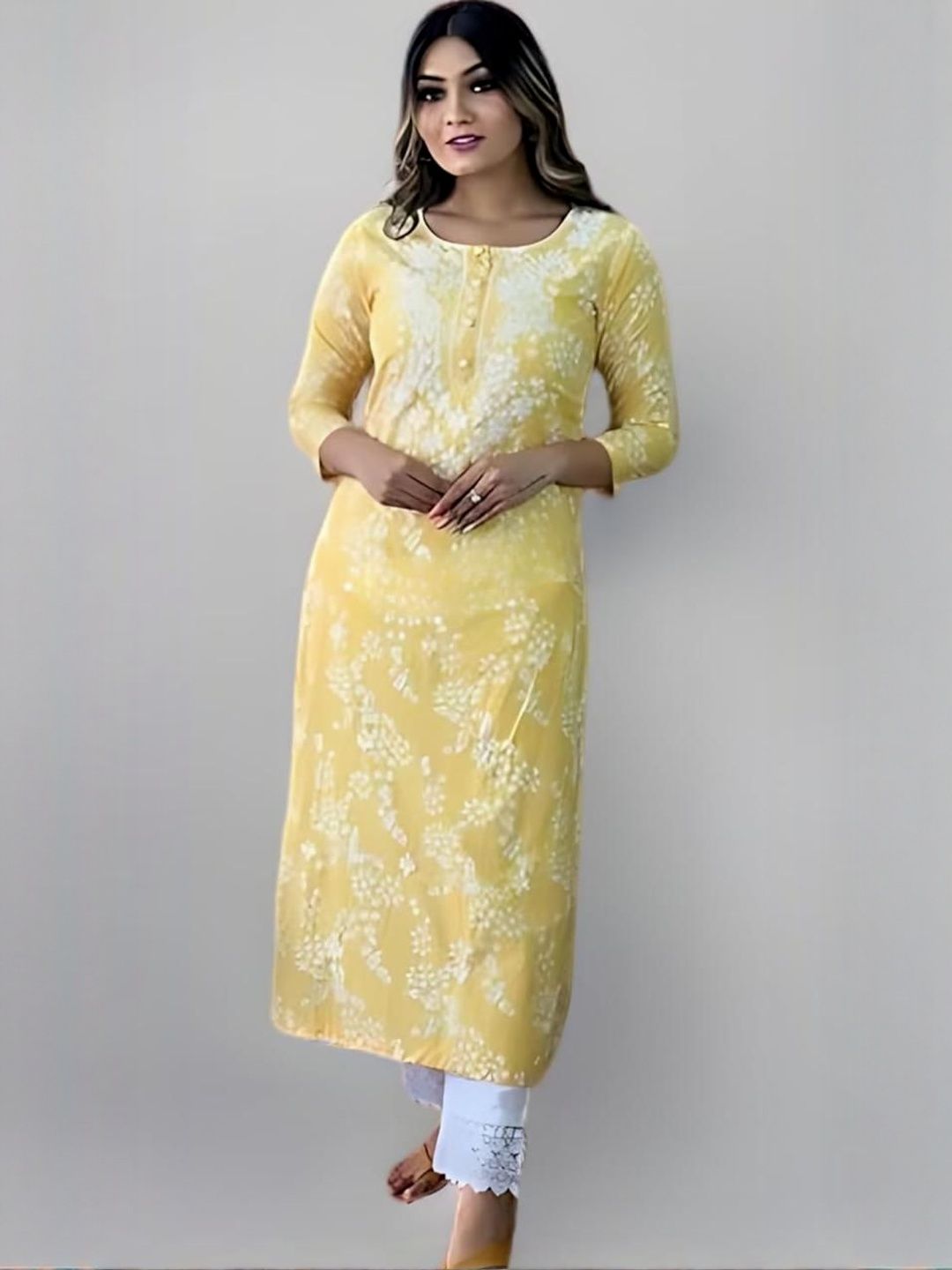 MILAAV Women Floral Embroidered Thread Work Kurti With Trousers-picture-21