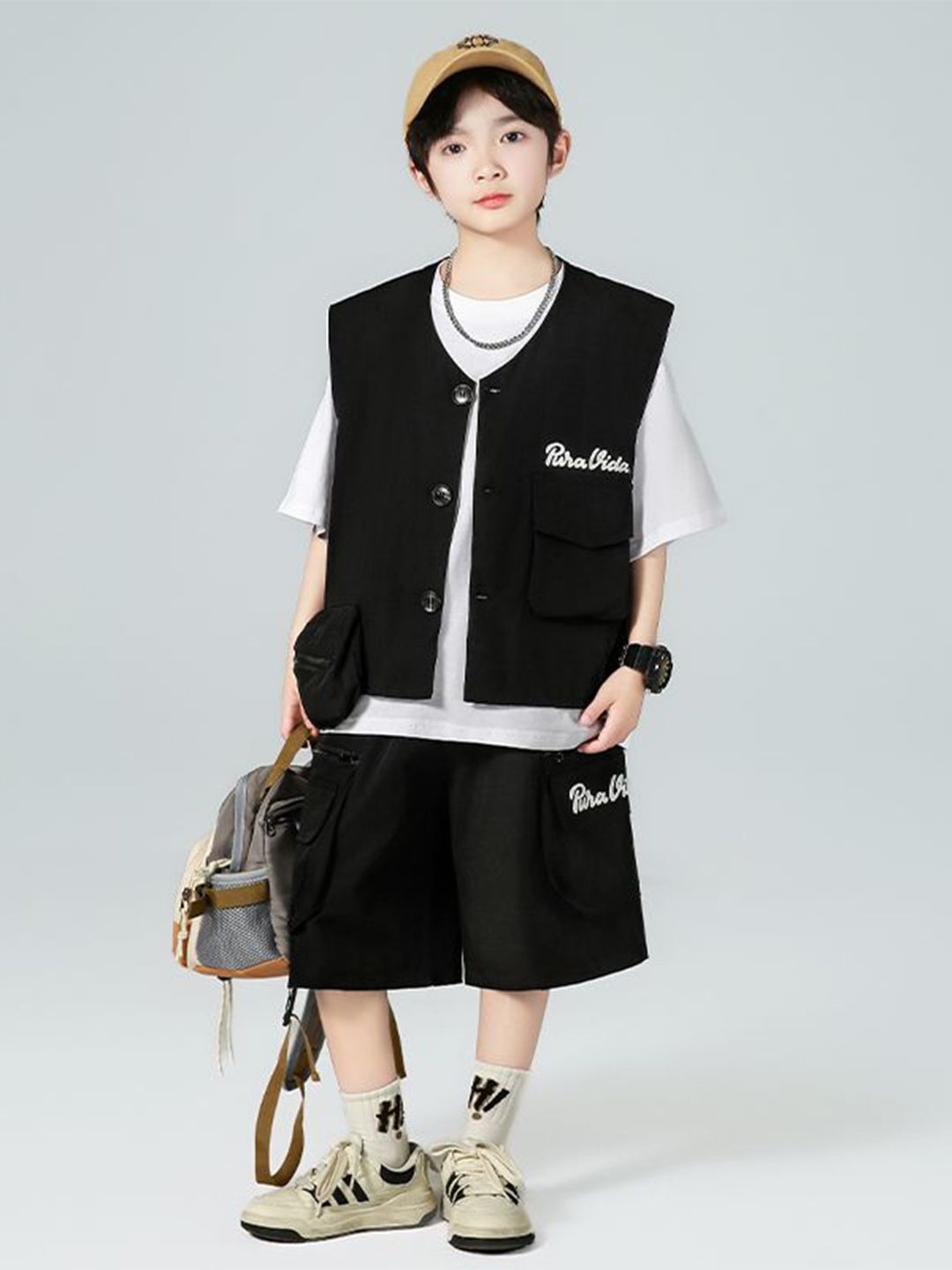 StyleCast x Revolte Boys Pure Cotton Solid Clothing Set-picture-20