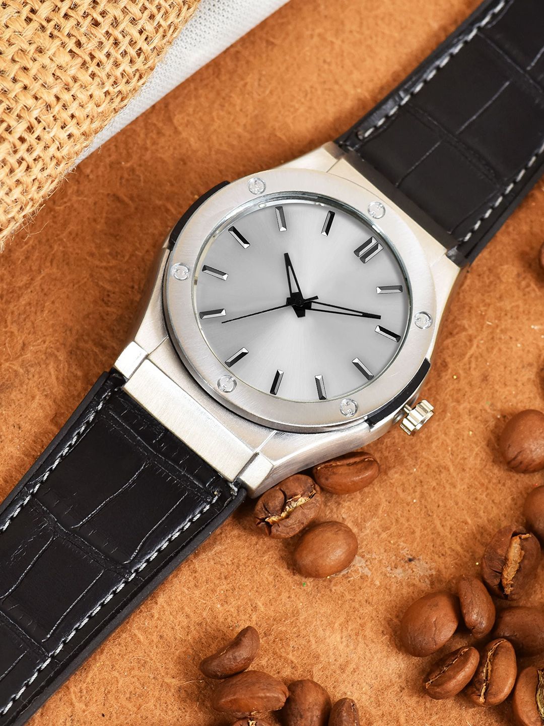 SWADESI STUFF Men Dial & Straps Analogue Watch SDS 163 SILVER 2031-picture-13