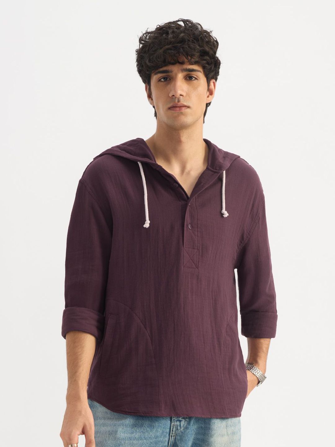 The Souled Store Men Oversized Hooded Sweatshirt-picture-24