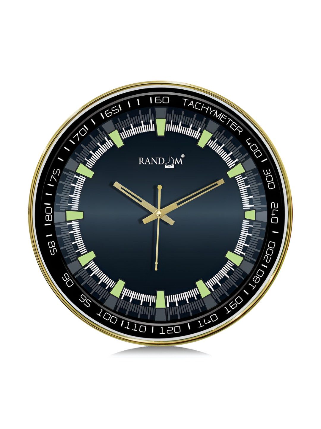 RANDOM Teal & Green Printed Round Contemporary Wall Clock-image-42