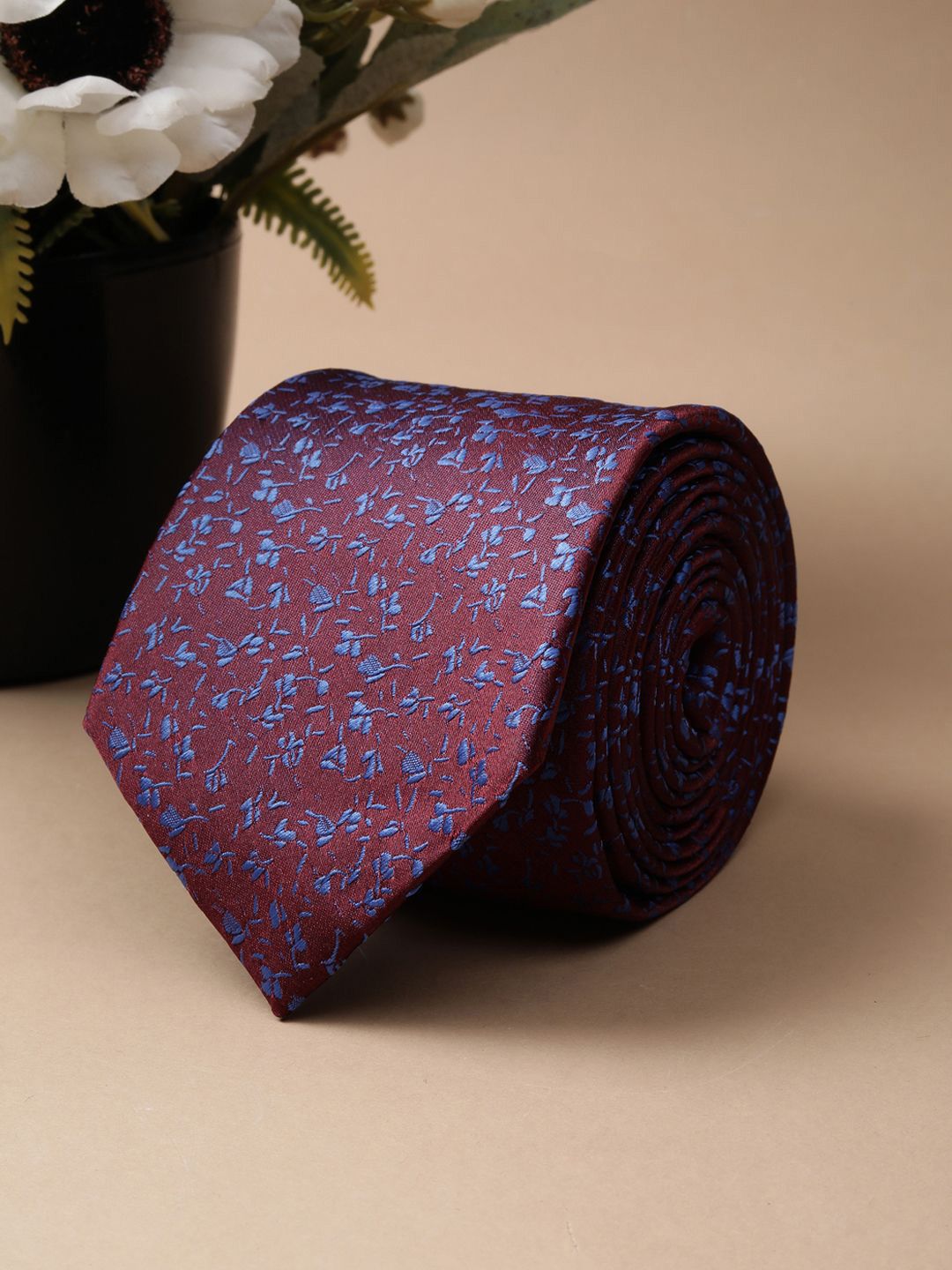 Van Heusen Men Printed Skinny Tie