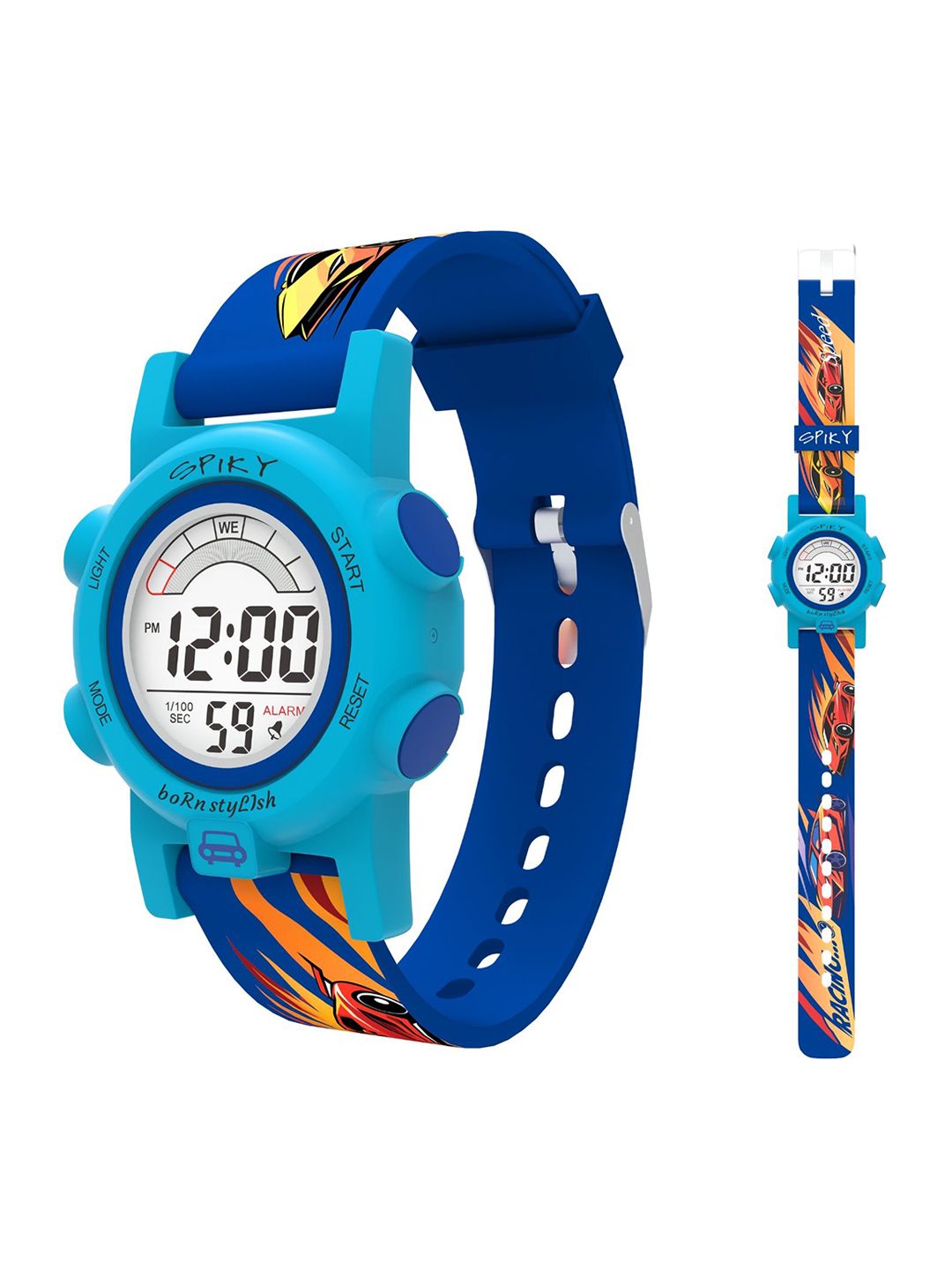 Spiky Kids Dial & Straps Digital Multi Function Automatic Watch SPKEVA41_C1_BLU-picture-16