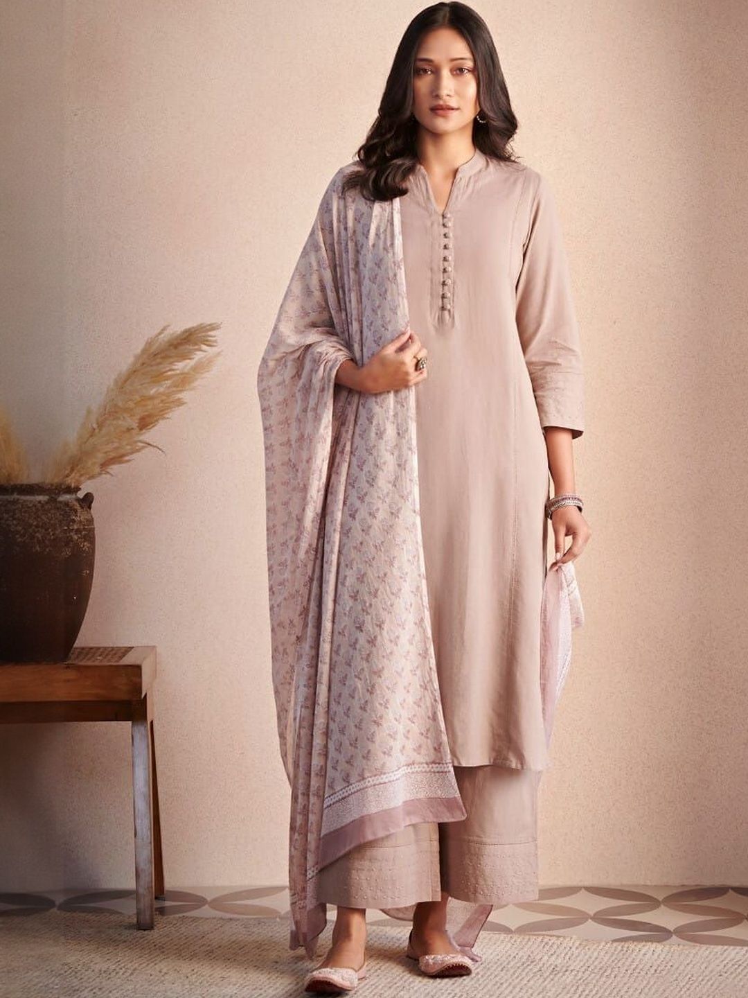 Brand Hill Women Floral Printed Kurta with Palazzo & Dupatta-picture-28