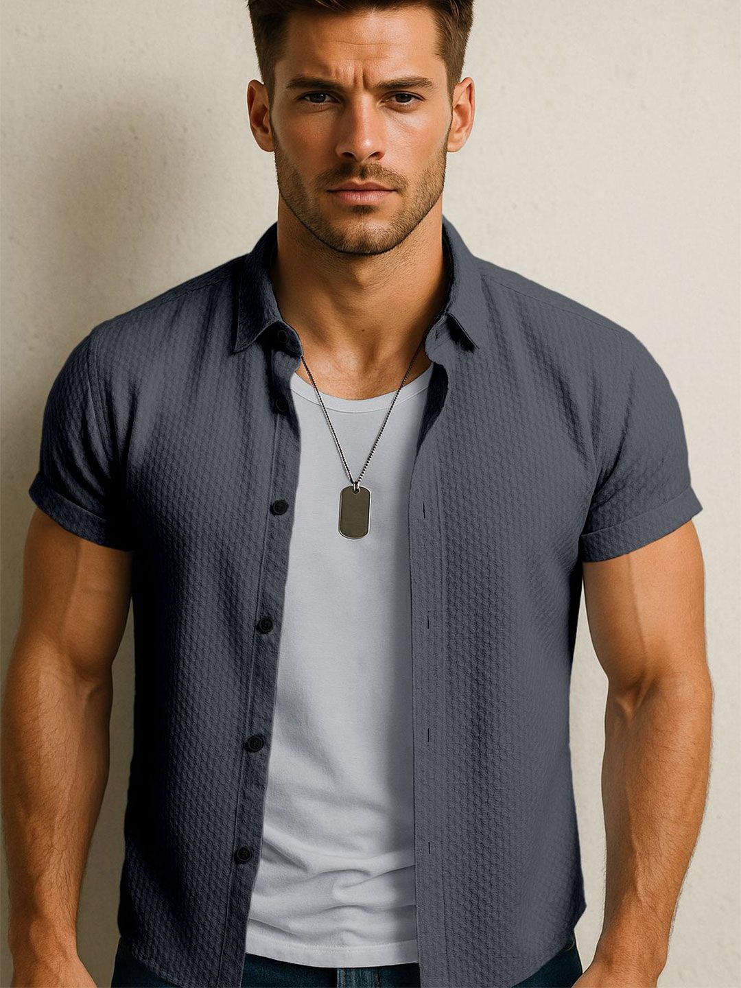 SWADESI STUFF Men Textured Shirts-picture-30