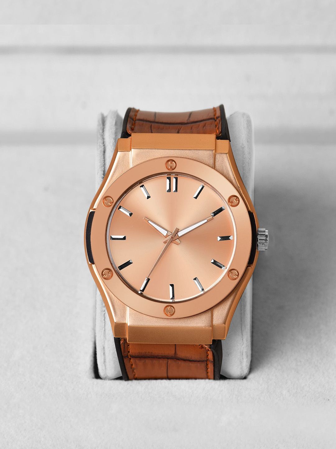 SWADESI STUFF Men Round Dial & Leather Straps Analogue Watch-picture-42