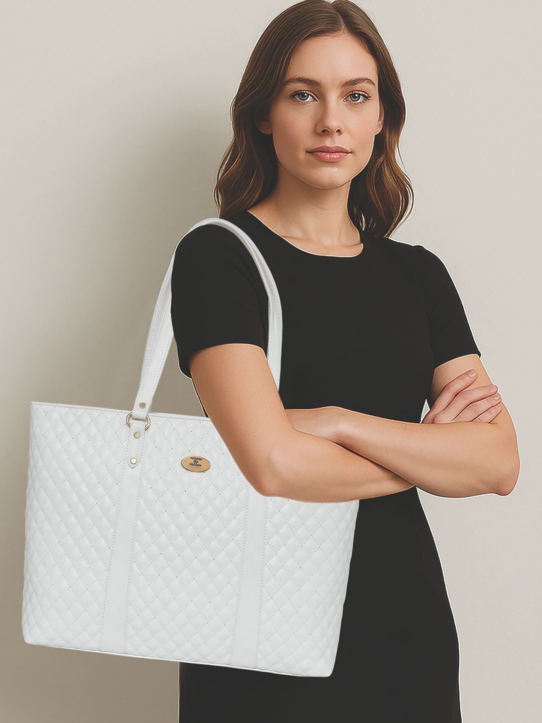 ESBEDA Women Textured Shopper Quilted Shoulder Bag-picture-32
